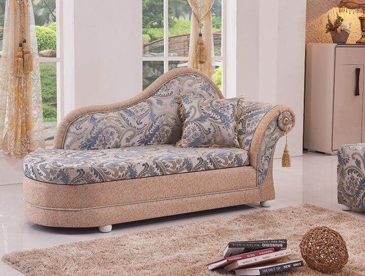 Chaise Longue Recliner Single Bedroom Toffee Chair Small Apartment