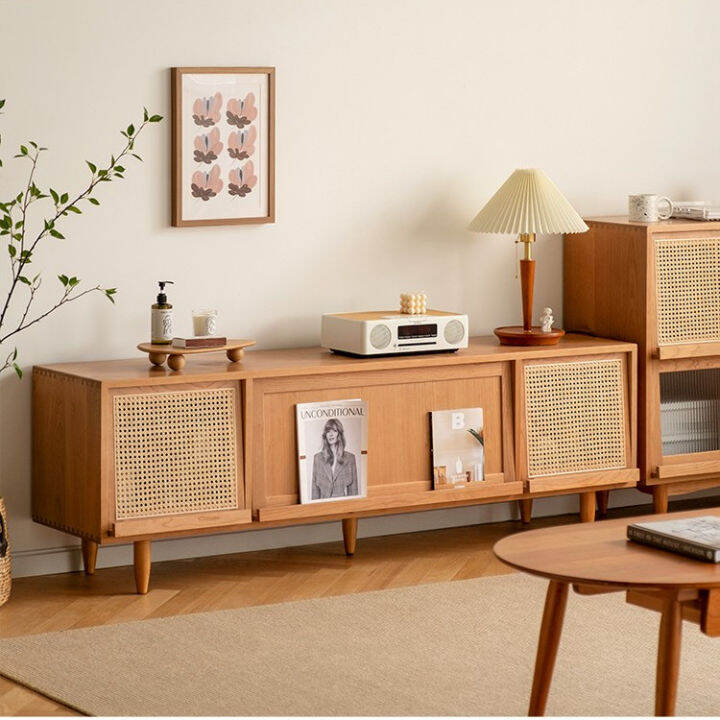 Nordic Modern TV Simple Solid Wood Audio Japanese Style