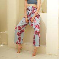 Red Fern Wrap Pants