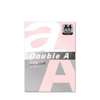 กระดาษสี Double A 80 แกรม แพ็ค 100 แผ่น สีชมพูพีช