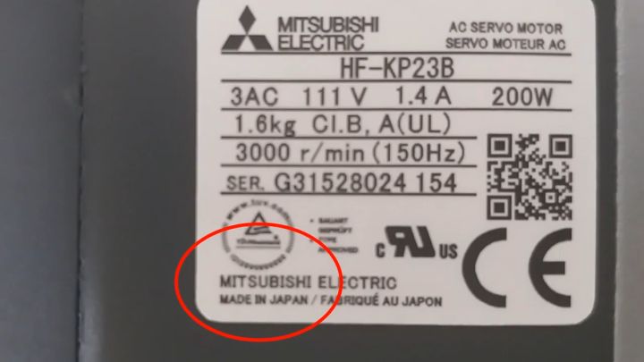 HF-KP23B Động cơ servo motor Mitsubishi 0.2kW 220V