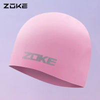 Zhike หมวกว่ายน้ำซิลิโคนสำหรับเด็กหมวกว่ายน้ำสำหรับเด็กชายและเด็กหญิงหมวกป้องกันหูกันน้ำสำหรับฝึกอาชีพเด็กโตแบบไม่รัดหัว