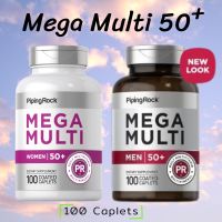 วิตามินรวมสำหรับผู้ชายและผู้หญิง ที่มีอายุ 50 ปีขึ้นไป Mega Multi Womans Or Men 50 Plus, 100 แคปเล็ทเคลือบ