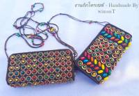 กระเป๋าHandmade,กระเป๋าสะพายห้อยลูกปัด,กระเป๋าสะพายสวยๆเก๋