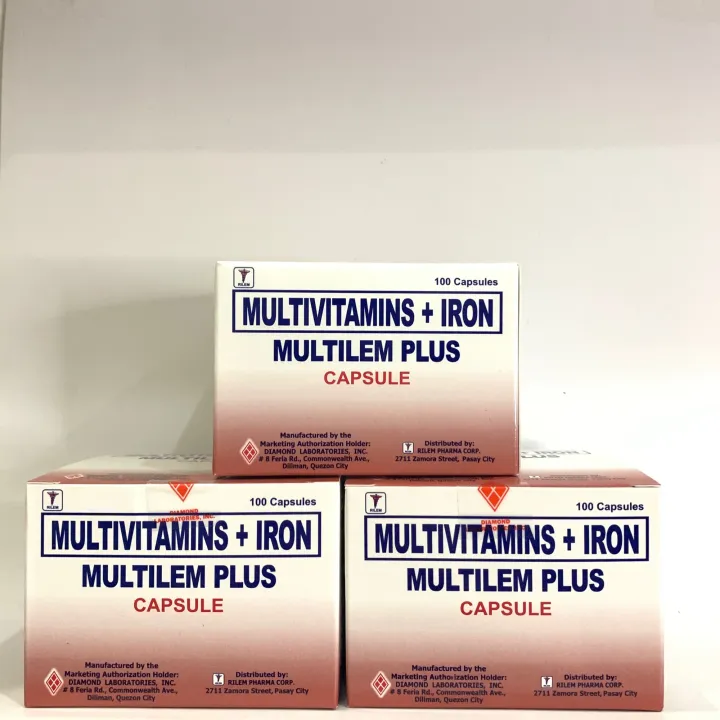 MULTIVITAMINS + IRON MULTILEM PLUS Lazada PH
