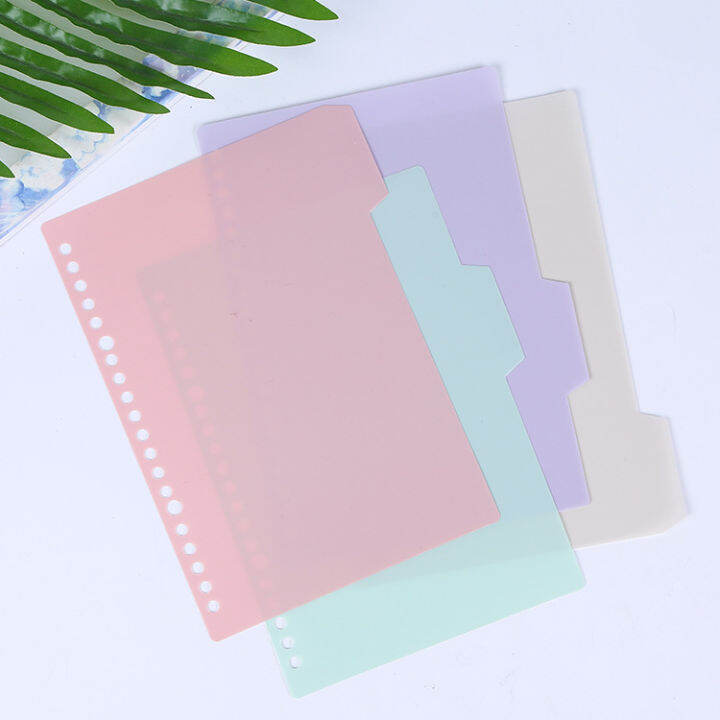 A4 Folder Paging Paper Divider File Index B5 Loose Spiral Notebook ...