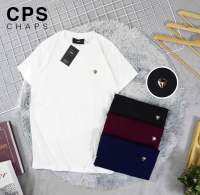 เสื้อยืด C P S ผู้หญิงผู้ชายใส่ได้ S-XL สีขาว ดำ กรม แดง