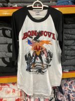 เสื้อวง แขนสามส่วน BON JOVI สไตล์วินเทจ