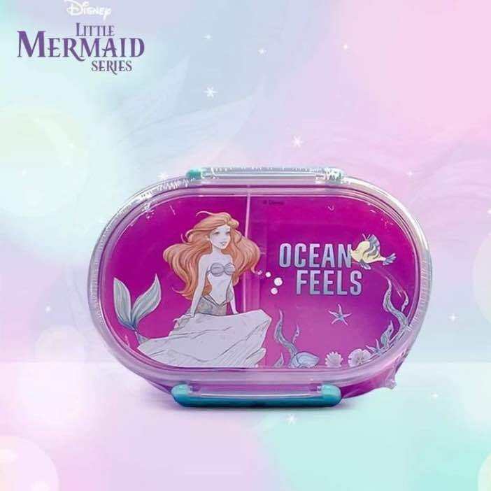 ️ ORIGINAL Disney The Little Mermaid LUNCH BOX Bento Box ️ 650ML PURPLE GREEN Lazada PH