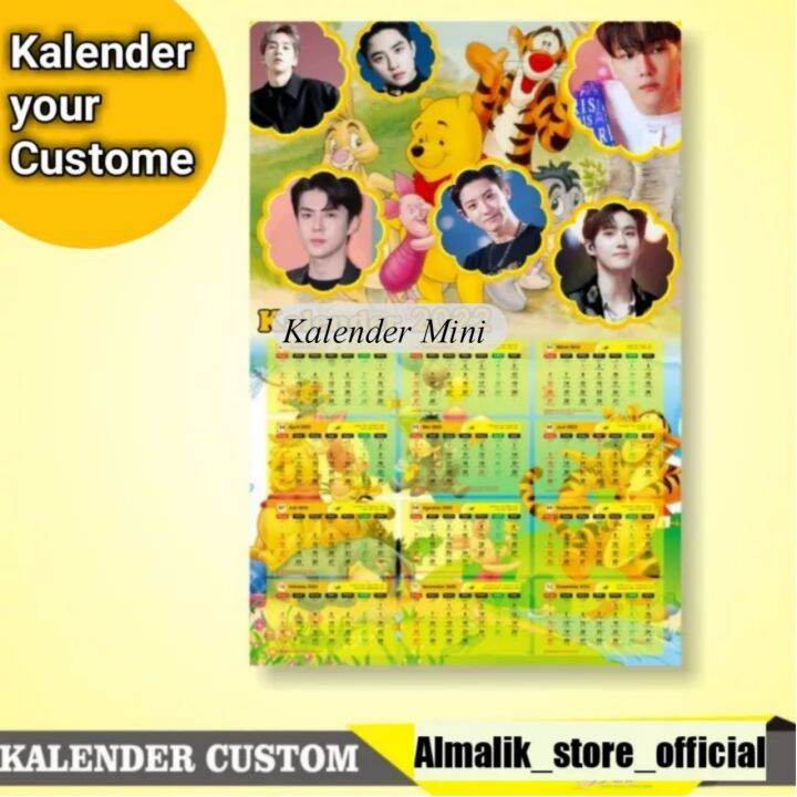 CETAK KALENDER DINDING MINI CUSTOM GRATIS DESAIN,Souvenir Kalender ...