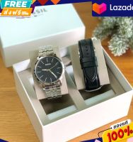 นาฬิกาข้อมือ FOSSIL LUTHER THREE-HAND INTERCHANGEABLE STRAP GIFT SET FOSSIL BQ2466SET
Size: หน้าปัด ขนาด 44 มม.