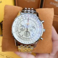 44mm Navitimer Chronograph Quartz men wacthes stainless steel