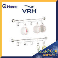 VRH ขอแขวนเอนกประสงค์ แบบติดผนังหัวมน 5 ตัว รุ่น HW206-W206D สีสเตนเลส