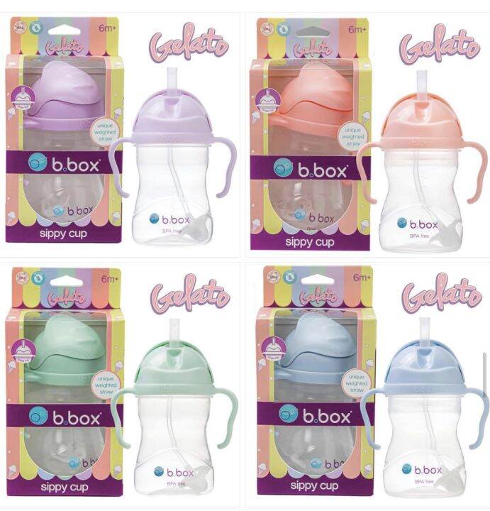 Bình Tập Uống Nước Cho Bé Bản Gelato B.box Sippy Cup 360 6m+ độ 240ml ...