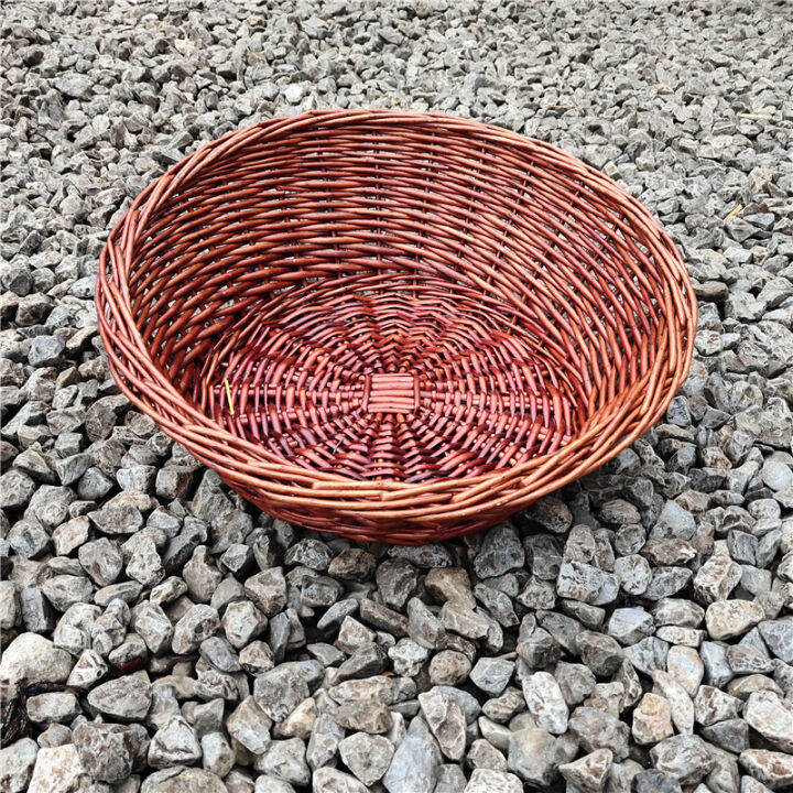 Wicker Fruit Basket Fruit and Vegetable Basket Tray Supermarket Fruit Pile Basket Rattan Fruit