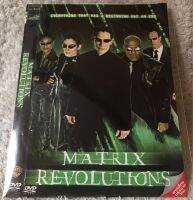 DVD The Matrix Revolution . ดีวีดี เดอะ เมทริกซ์ เรฟโวลูชั่นส์ ปฏิวัติมนุษย์เหนือโลก ( แนวแอคชั่นไซไฟ) (พากย์อังกฤษ+บรรยายไทย) (แผ่นมือ2ใส่ซองสภาพแผ่นสวย) (สุดคุ้มราคาประหยัด)