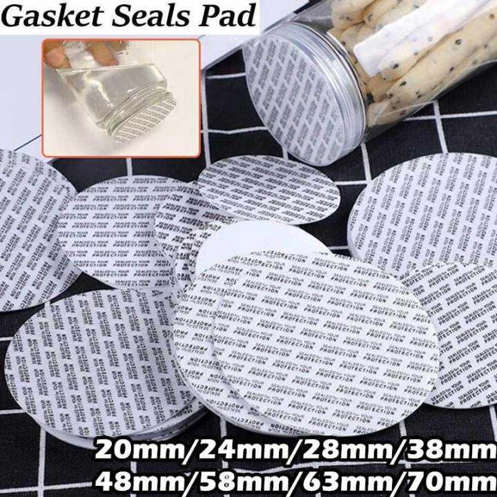 100PCS Activated Seals Cap Liners Waterproof Foam Lid Liners Safety