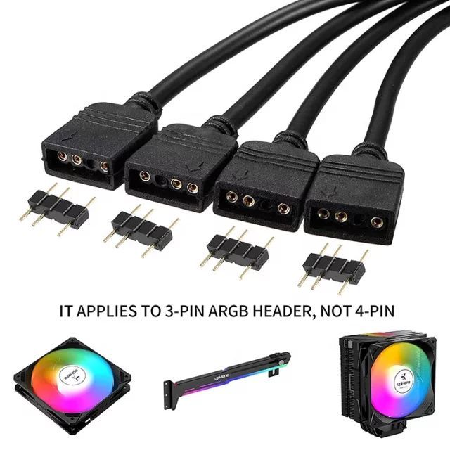 Uphere 1 To 4 Rgb Splitter Cable 5v 3pin Argb Led Strip Connector Extend For Addressable Lazada Ph 
