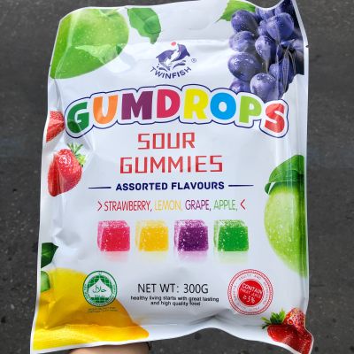 Gumdrops Sour Gummies เยลลี่ลูกเต๋า กัมมี่รวมรสเปรี้ยว