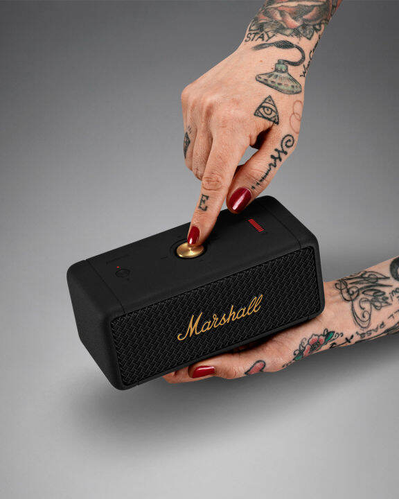 Marshall Emberton Wireless Portable Speaker -IPX7 Water-proof Black ...