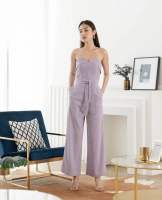 Maynita - Anastasia strapless jumpsuit จั๊มสูทขายาวผ้าลินิน