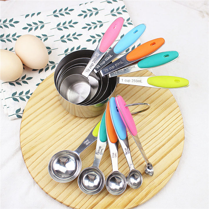 Baking Stainless Steel Measuring Spoon Five-Piece Set Silicone