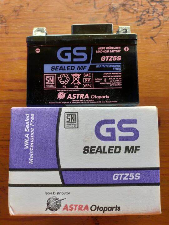 Aki GS Sealed mf ORI ASTRA OTOPART | Lazada Indonesia
