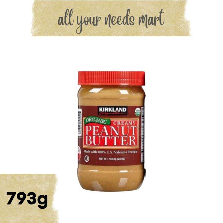 Kirkland Signature • Organic • Creamy Peanut Butter • 793g Lazada Ph