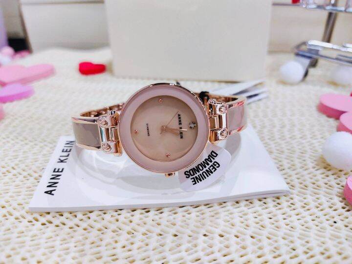 ประกันศูนย์ไทยนาฬิกาข้อมือผู้หญิง-anne-klein-ak-1980bmrg-ladies-quartz-watch-ขนาด-28-mm