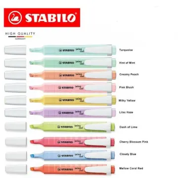 STABILO Highlighter - Swing Cool Pastel - Pack of 10 - Mellow Coral Red