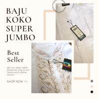 Sumberekijeans-Koko ซูเปอร์จัมโบ้แขนยาวขนาดใหญ่ปักสีขาวซาตินหนา