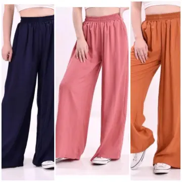 Cotton Wide Leg Flare Pants Square Pants 19A0027