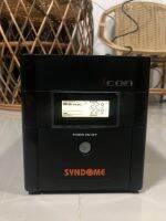 UPS เครื่องสำรองไฟมือสอง (second hand) SYNDOME ICON 1000va/600w สินค้าพร้อมใช้งาน รุ่นนี้แบตเตอรรี่ 2 ก้อน รับประกัน 1 เดือน