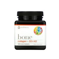 (สูตรใหม่) Bone Collagen + D3 &amp; K2 (Youtheory) 180 Mini Tablets สำหรับฟื้นฟูผู้ที่มีกระดูกพรุน/กระดูกบาง