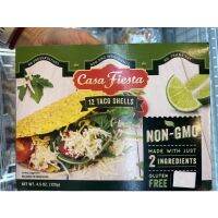 Taco Shells ( Casa Fiesta Brand ) 125 G. แผ่นข้าวโพด อบกรอบ ( ตรา คาซ่า เฟสต้า ) ทาโก้ เซลส์