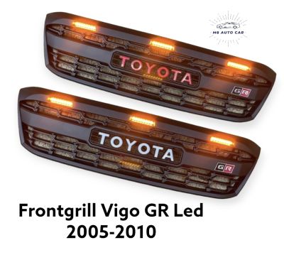 กระจังหน้า vigo 2005 2008 2010 มีไฟ Led Front grill Vigo GR led