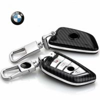 กรอบ-เคส ใส่กุญแจรีโมทรถยนต์ Bmw X1,X5,220i Smart Key ลายเคฟล่า