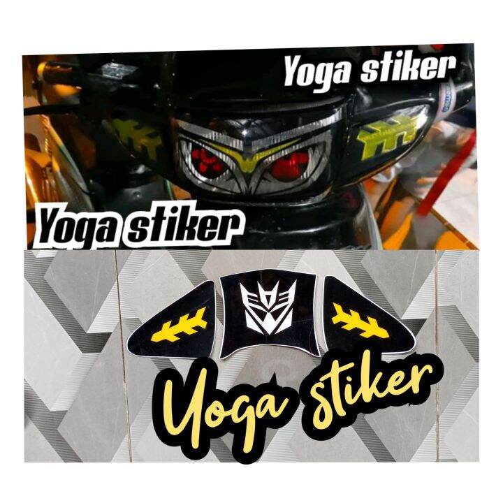 Cutting Sticker Lampu Depan Belakang Honda Supra Lazada Indonesia