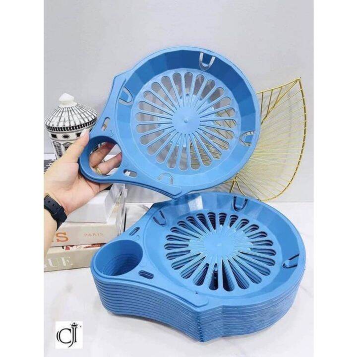Party Plate with Glass holder ( 12 piece per color ) Lazada PH
