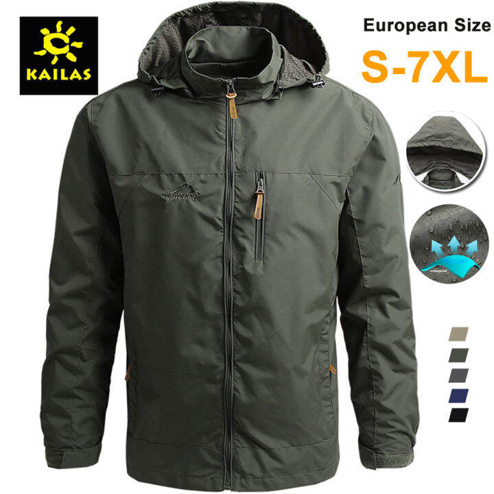 Kailas Windbreaker Men Tactical Jacket Waterproof Outdoor Hooded Coat Sports Military European