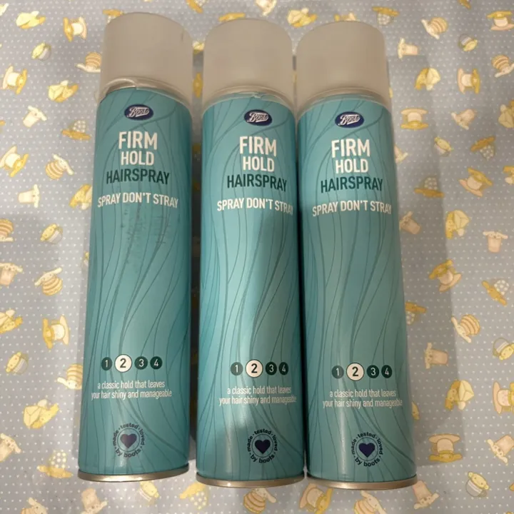 Boots Extra firm hold hairspray 300 ml ฝามีตำหนิ Lazada.co.th