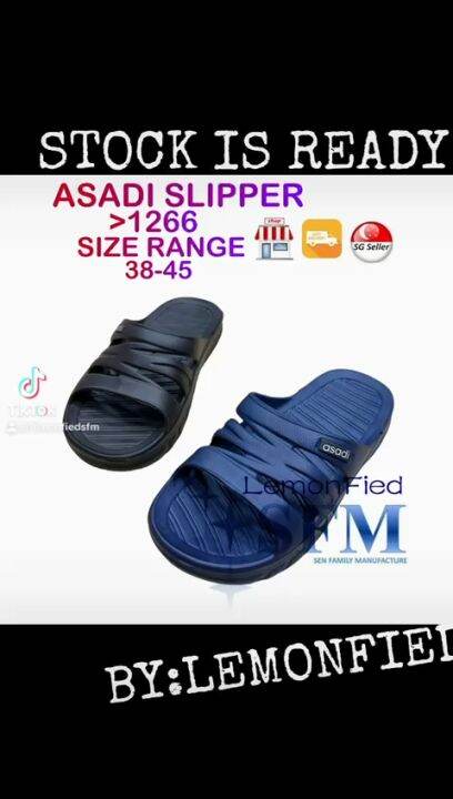 ASADI MIX DESIGN Size 38 - 46 Black Navy Blue Brown WHITE Slipper ...