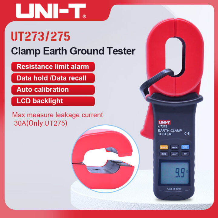UNIT UT275 UT273 Clamp Earth Ground Testers Resistance Leakage Current