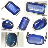 ไคยาไนท์ หินธรรมชาติ 100% ไม่ไหม้ Kyanite 100% natural gemstone, no treatment