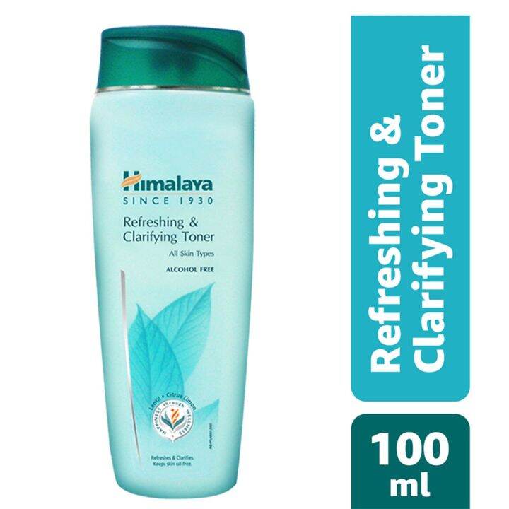 โทนเนอร์ทำความสะอาดผิวหน้า-ไร้แอลกอฮอล์-himalaya-refreshing-amp-clarifying-toner-100-ml