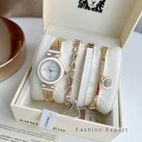 ✨ของแท้100%✨ นาฬิกาข้อมือ Anne Klein Womens Premium Gold Watch and Bracelet Set