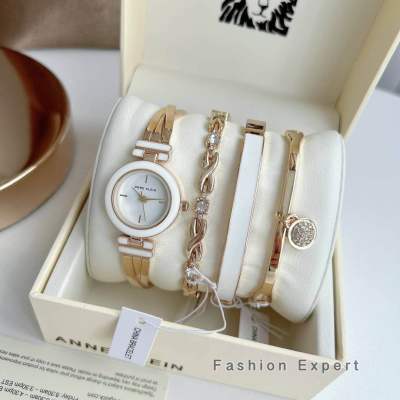 ✨ของแท้100%✨ นาฬิกาข้อมือ Anne Klein Womens Premium Gold Watch and Bracelet Set AK3284