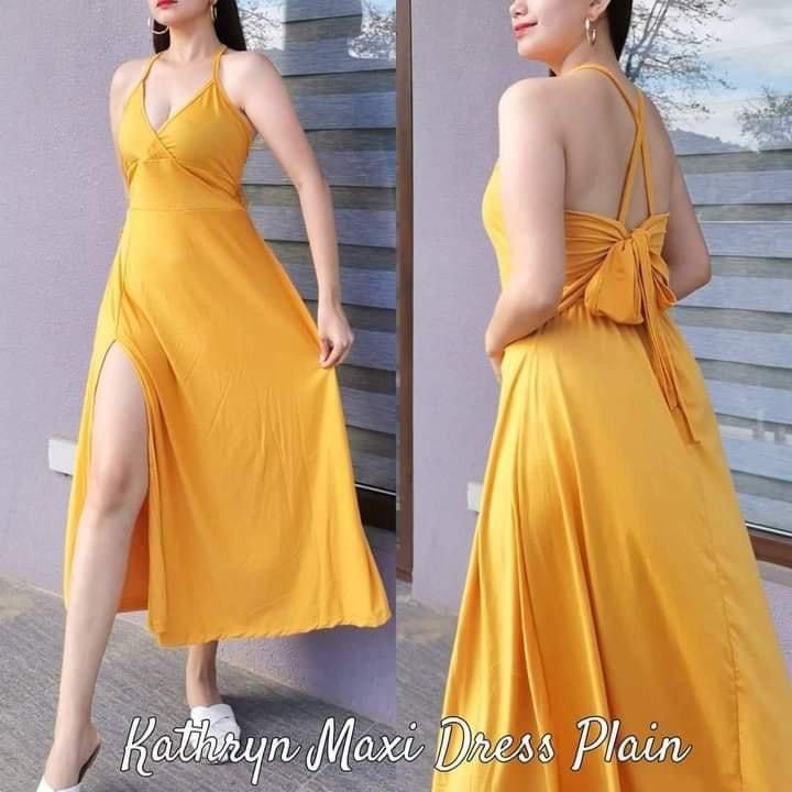 Kathryn maxi dress plain | Lazada PH