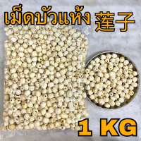 เม็ดบัวแห้ง 1 กิโลกรัม (莲子 1 Kg) lotus seed ลูกบัวแห้ง เม็ดใหญ่ไม่มีเปลือก Lian zi เหลียนจื่อ ไนจี้ เม็ดบัวจีน ลูกบัวจีน เมล็ดบัว ธัญพืช