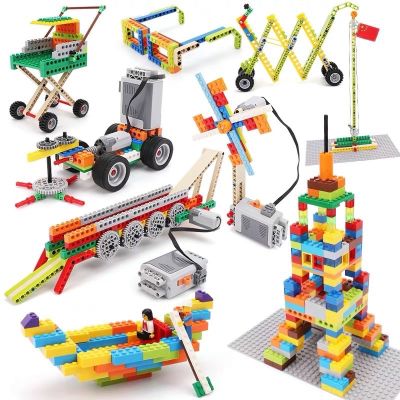 Creative Brick Set with motor 730 pcs| ชุดตัวต่อ 730 ชิ้น พร้อมมอเตอร์ เสริมสร้างความคิดสร้างสรรค์ Building toys motor set Robot